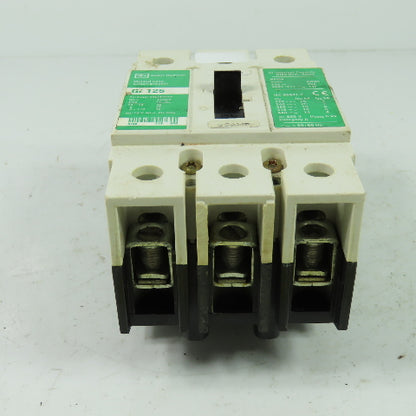 Cutler Hammer Gi 125 3-Pole Molded Case Circuit Breaker 600V 6KV