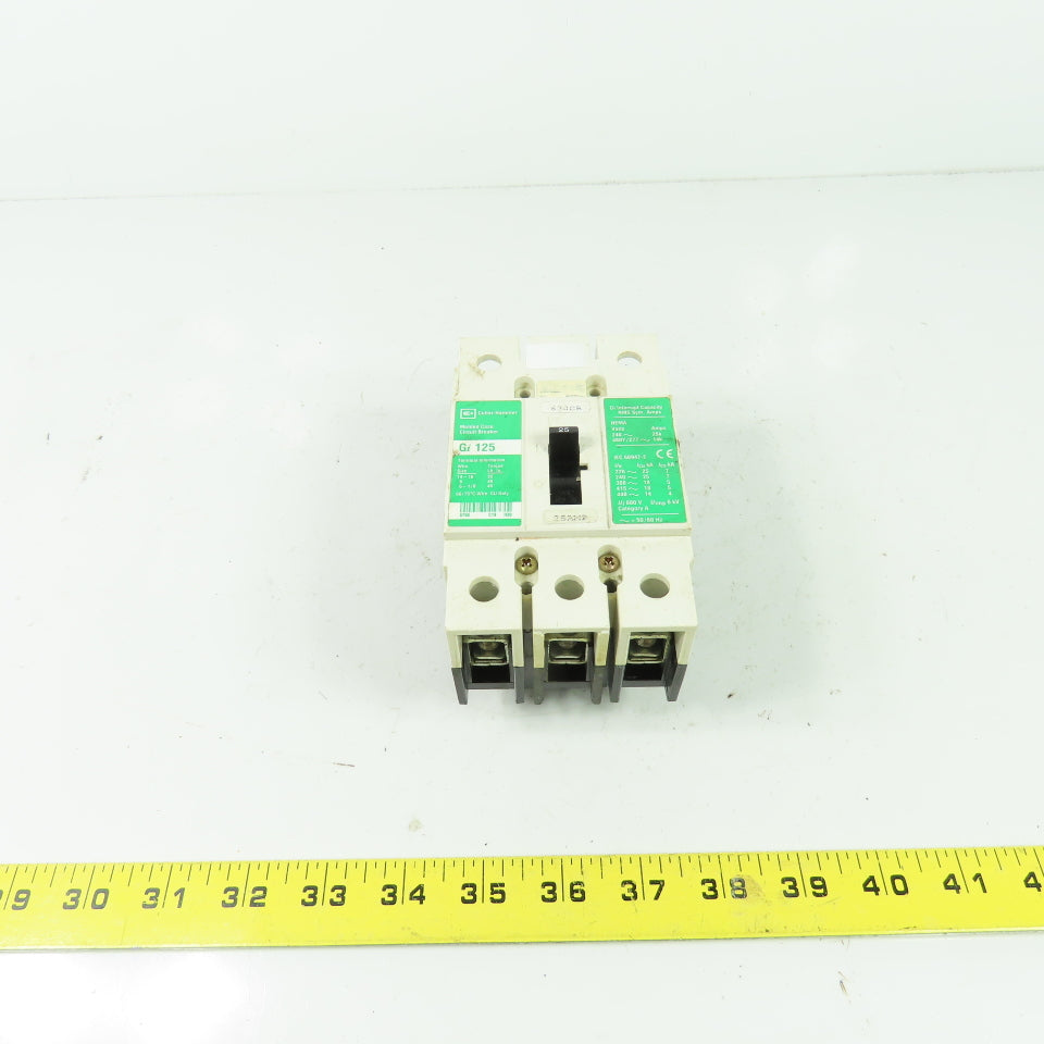 Cutler Hammer Gi 125 3-Pole Molded Case Circuit Breaker 600V 6KV