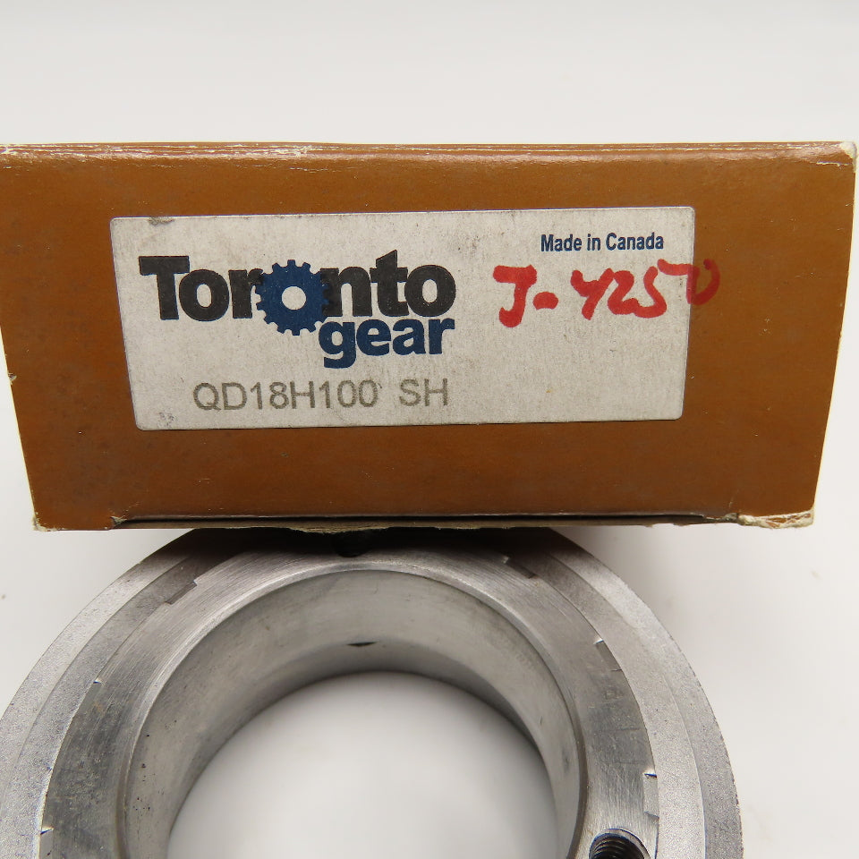 Toronto Gear QD18H100 Timing Belt Pully 1" Wide 18T SH Bushing Bore