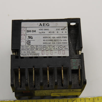 AEG SH04 600V 16A Auxiliary Contactor Lot Of 13