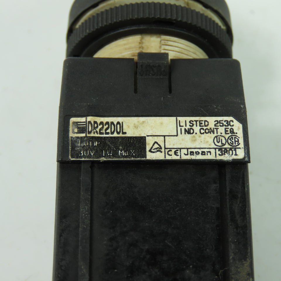 Fuji DR22D0L White Indicator Pilot Light 24V lot Of 3