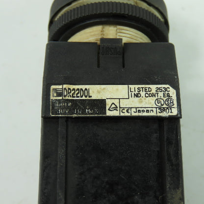 Fuji DR22D0L White Indicator Pilot Light 24V lot Of 3