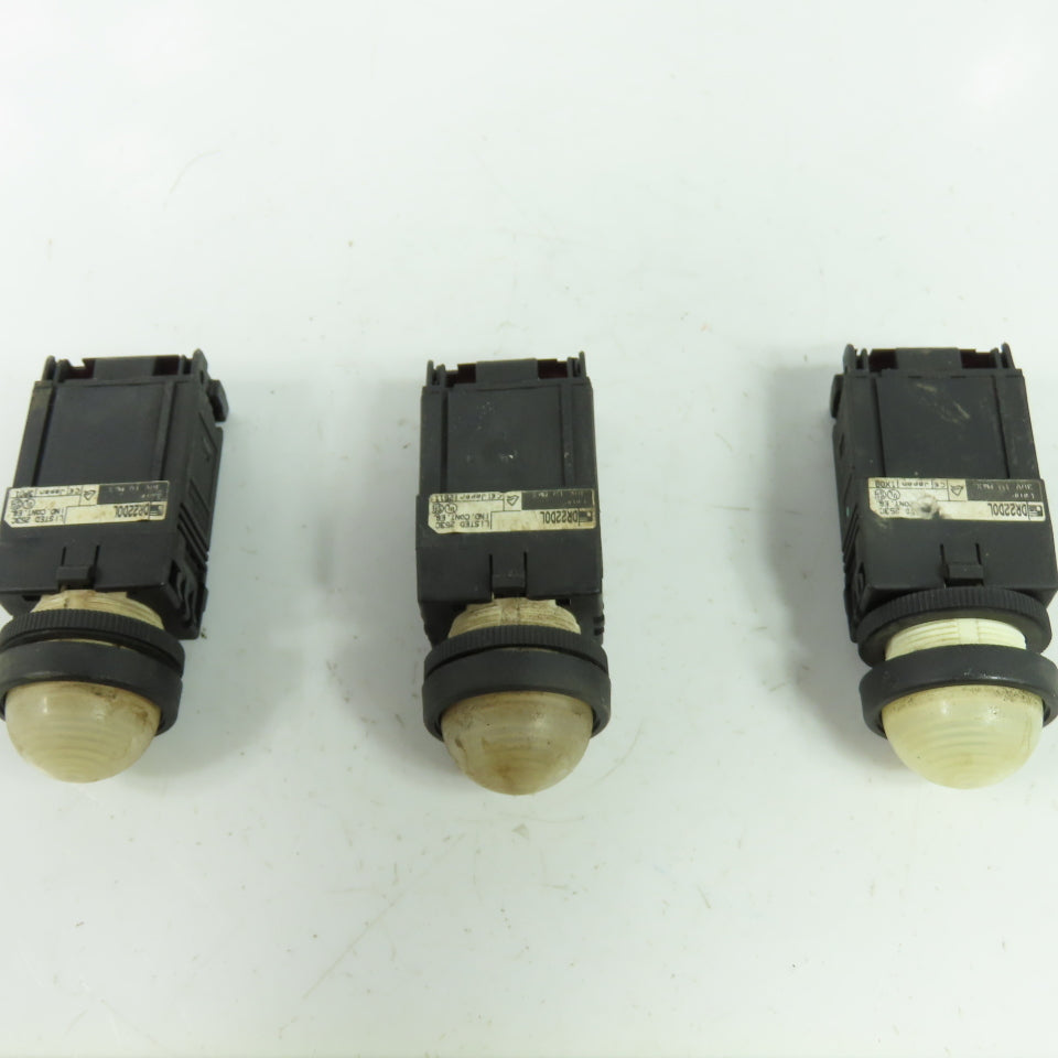 Fuji DR22D0L White Indicator Pilot Light 24V lot Of 3