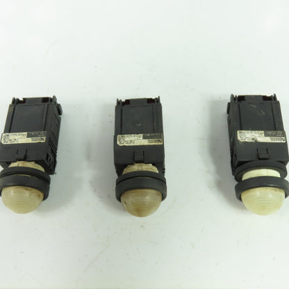 Fuji DR22D0L White Indicator Pilot Light 24V lot Of 3