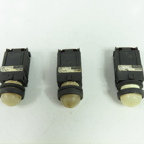 Fuji DR22D0L White Indicator Pilot Light 24V lot Of 3