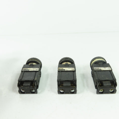 Fuji DR22D0L White Indicator Pilot Light 24V lot Of 3