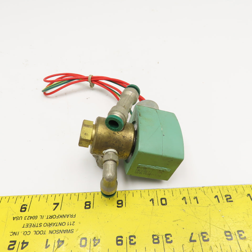 ASCO 8320G027 1/8" NPT 3 Port Solenoid Valve 110/120V 50/60Hz