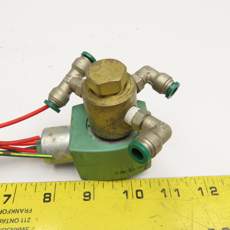 ASCO 8320G027 1/8" NPT 3 Port Solenoid Valve 110/120V 50/60Hz