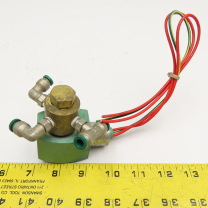 ASCO 8320G027 1/8" NPT 3 Port Solenoid Valve 110/120V 50/60Hz