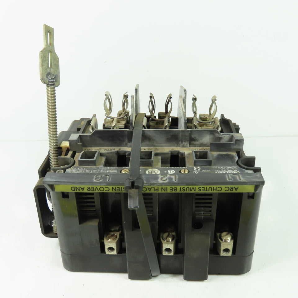 Allen Bradley 1494-DS60 Ser A 3-Pole Disconnect Switch 60A 600VAC 250VDC