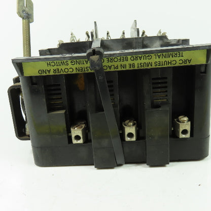 Allen Bradley 1494-DS60 Ser A 3-Pole Disconnect Switch 60A 600VAC 250VDC