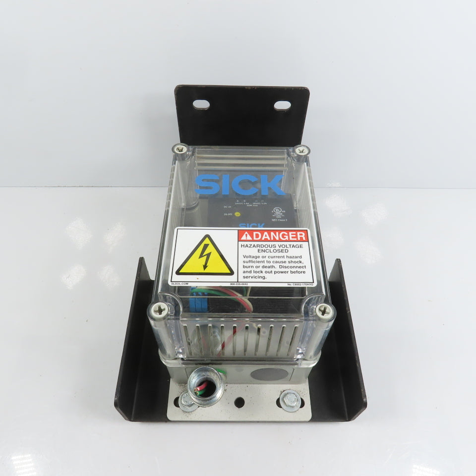 Sick PS95W-24V-ENC 7029740 4 Amp 24VDC Power Supply Enclosure W/ Mount