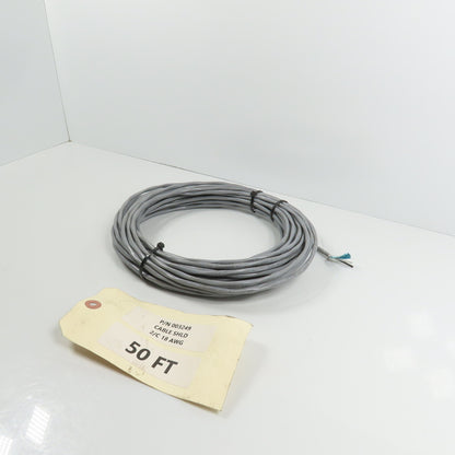 Prysmian C2534A 18AWH 2-Conductor 18/2 Shielded Cable 50' Long