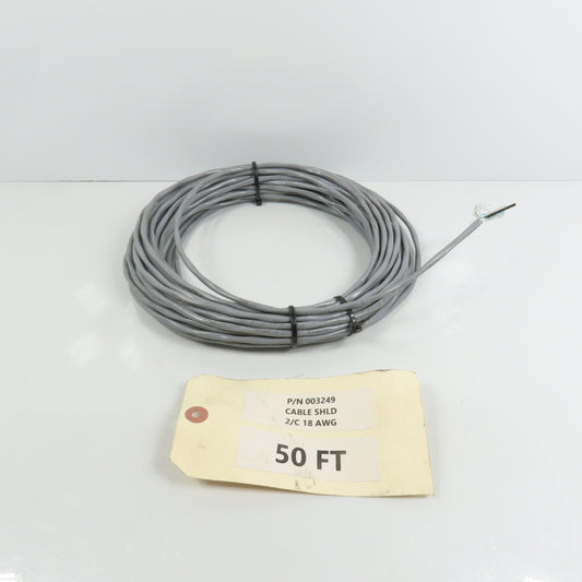 Prysmian C2534A 18AWH 2-Conductor 18/2 Shielded Cable 50' Long