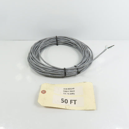 Prysmian C2534A 18AWH 2-Conductor 18/2 Shielded Cable 50' Long