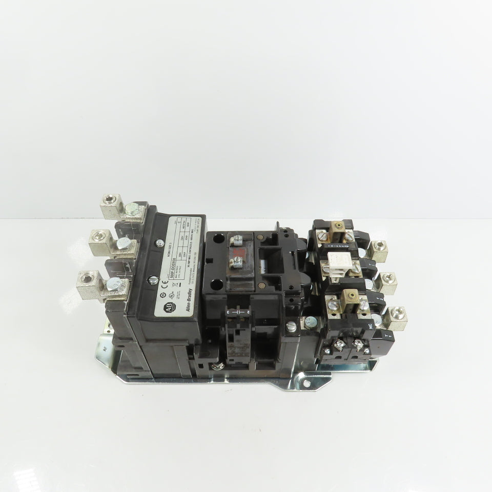 Allen Bradley 500F-DOD930 Size 3 Contactor 50HP 120V Coil W/ 592-EUTD Overload