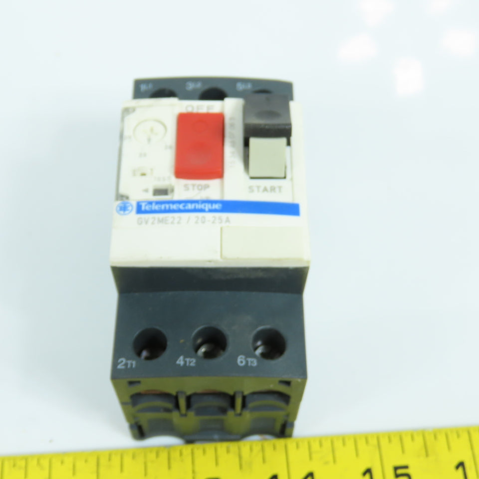 Telemecanique GV2ME22 / 20-25A Manual Motor Starter Protector 20-25A 20HP 600V
