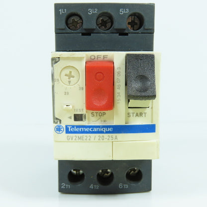 Telemecanique GV2ME22 / 20-25A Manual Motor Starter Protector 20-25A 20HP 600V