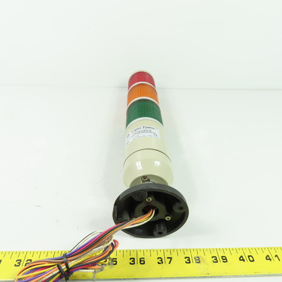 General Electric LRF56C3HLB 3 Section Light Tower Red Amber Green 24VAC 60Hz