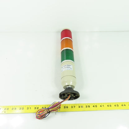 General Electric LRF56C3HLB 3 Section Light Tower Red Amber Green 24VAC 60Hz
