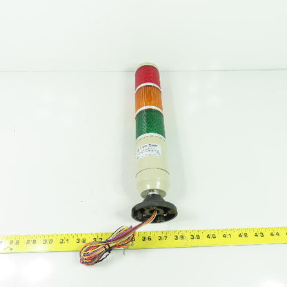 General Electric LRF56C3HLB 3 Section Light Tower Red Amber Green 24VAC 60Hz