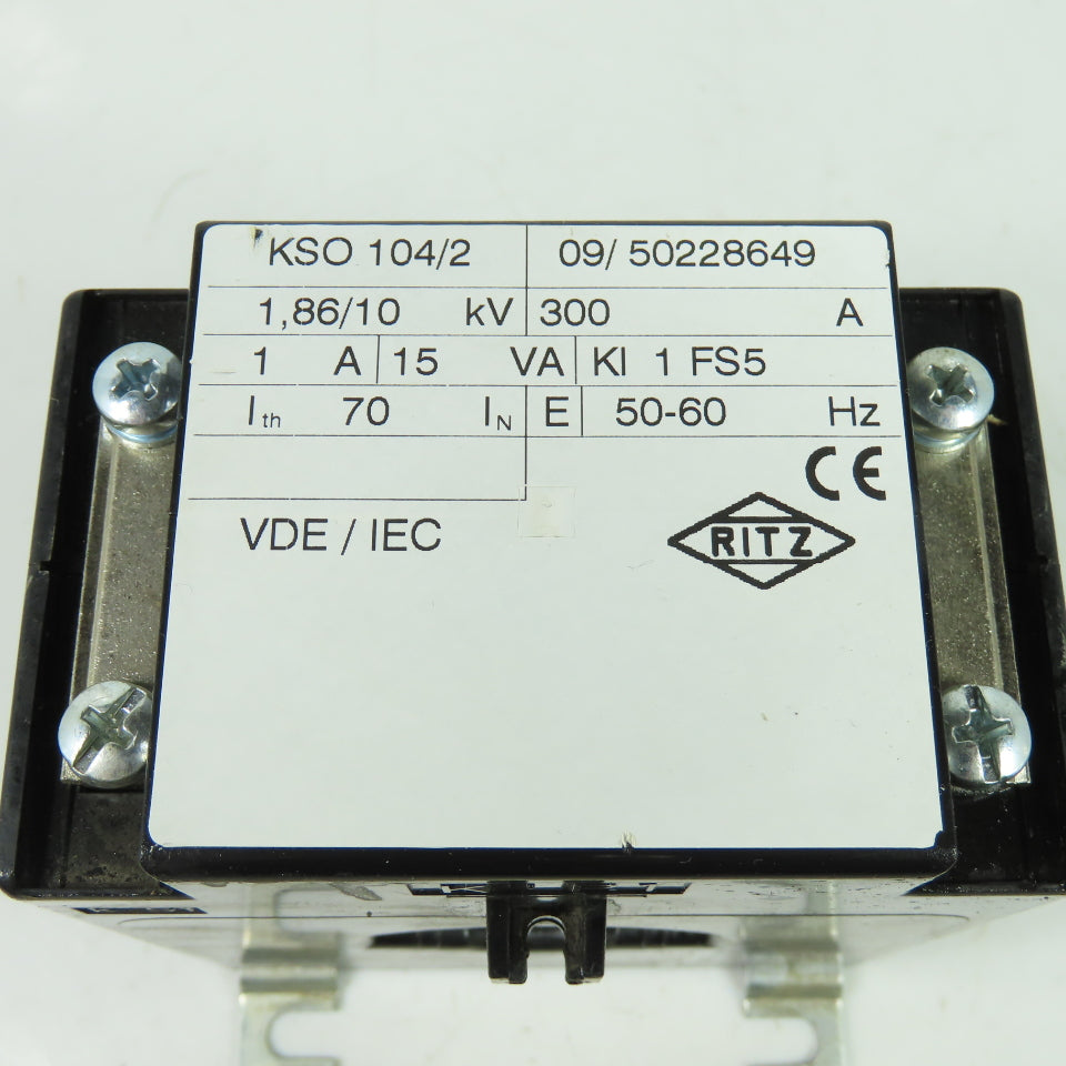 Ritz KSO 104/2 300A - 1A 1.86/10kV 50/60Hz Current Transformer