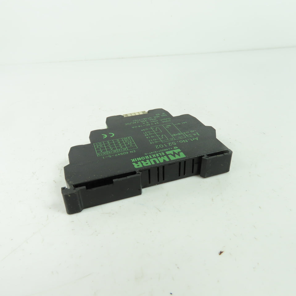 Murr Elektronik 52102 Output Relay 24VDC 18mA Input 6A 250VDC Output