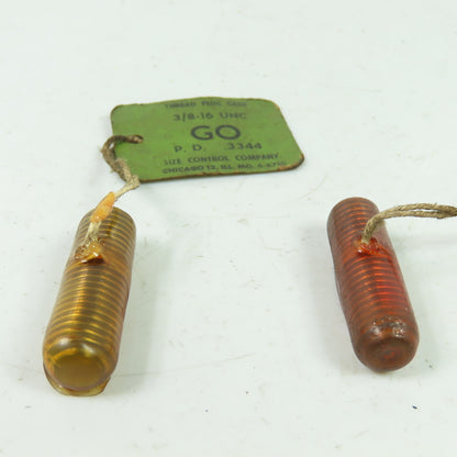 Size Control Company P.D. 3344 3/8-16 Thread Plug Gage Lot Of 2