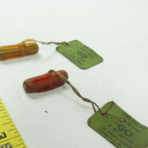 Size Control Company P.D. 3344 3/8-16 Thread Plug Gage Lot Of 2