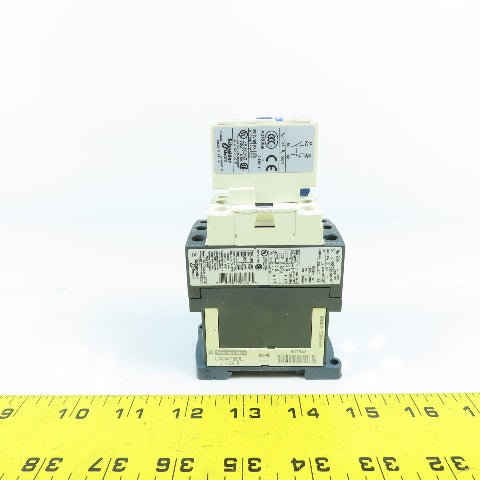 Telemecanique LC1D12-BD 10HP 600VAC IEC Contactor 24V DC Coil W/ LADN11 Aux