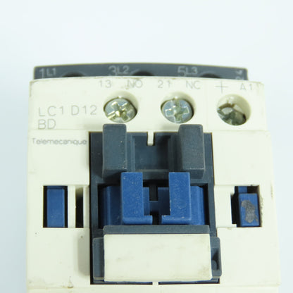 Telemecanique LC1D12-BD 10HP 600VAC IEC Contactor 24V DC Coil W/ LRD 06 Overload