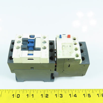 Telemecanique LC1D12-BD 10HP 600VAC IEC Contactor 24V DC Coil W/ LRD 06 Overload