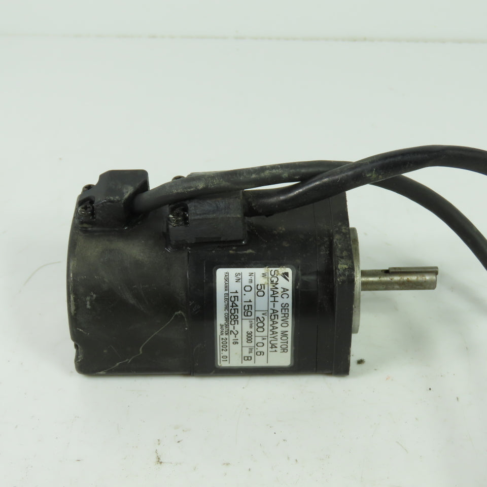 Yaskawa SGMAH-A5AAAYU41 0.159Nm Servo Motor 200V 0.6A 50W 3000RPM