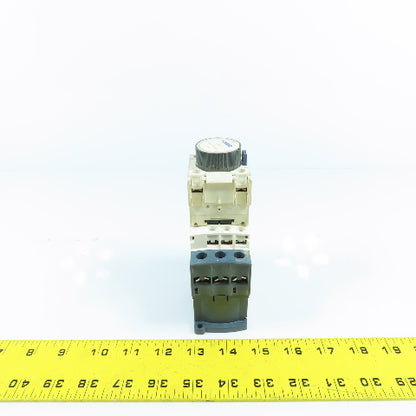 Telemecanique LC1-D25-BD 20HP 40A 600VAC IEC Contactor 24V DC Coil W/LADR2 Relay