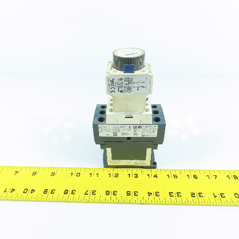 Telemecanique LC1-D25-BD 20HP 40A 600VAC IEC Contactor 24V DC Coil W/LADR2 Relay