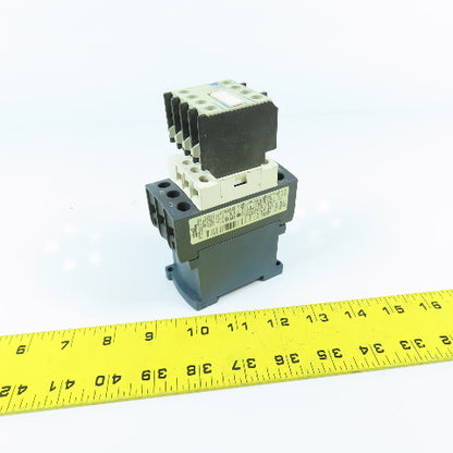 Telemecanique LC1-D25-BD 20HP 40A 600VAC IEC Contactor 24V DC Coil W/ Aux Block