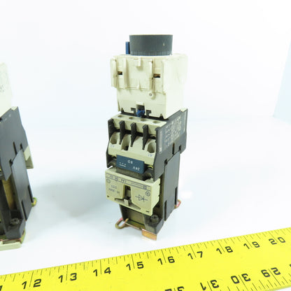 Telemecanique CA3-DN22 10A 600VAC Contactor 24VDC Coil W/ LA2DS2 & LADN40 Lot/2