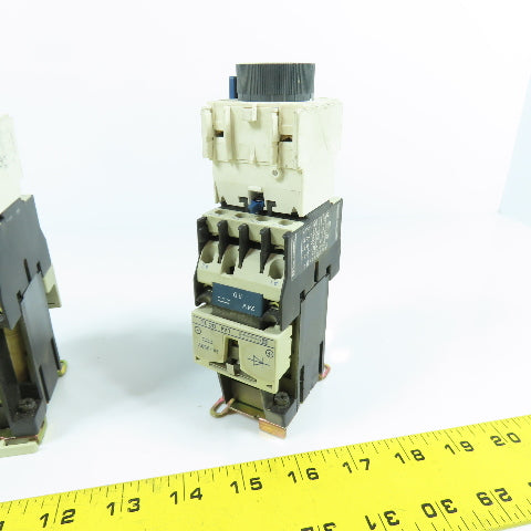 Telemecanique CA3-DN22 10A 600VAC Contactor 24VDC Coil W/ LA2DS2 & LADN40 Lot/2