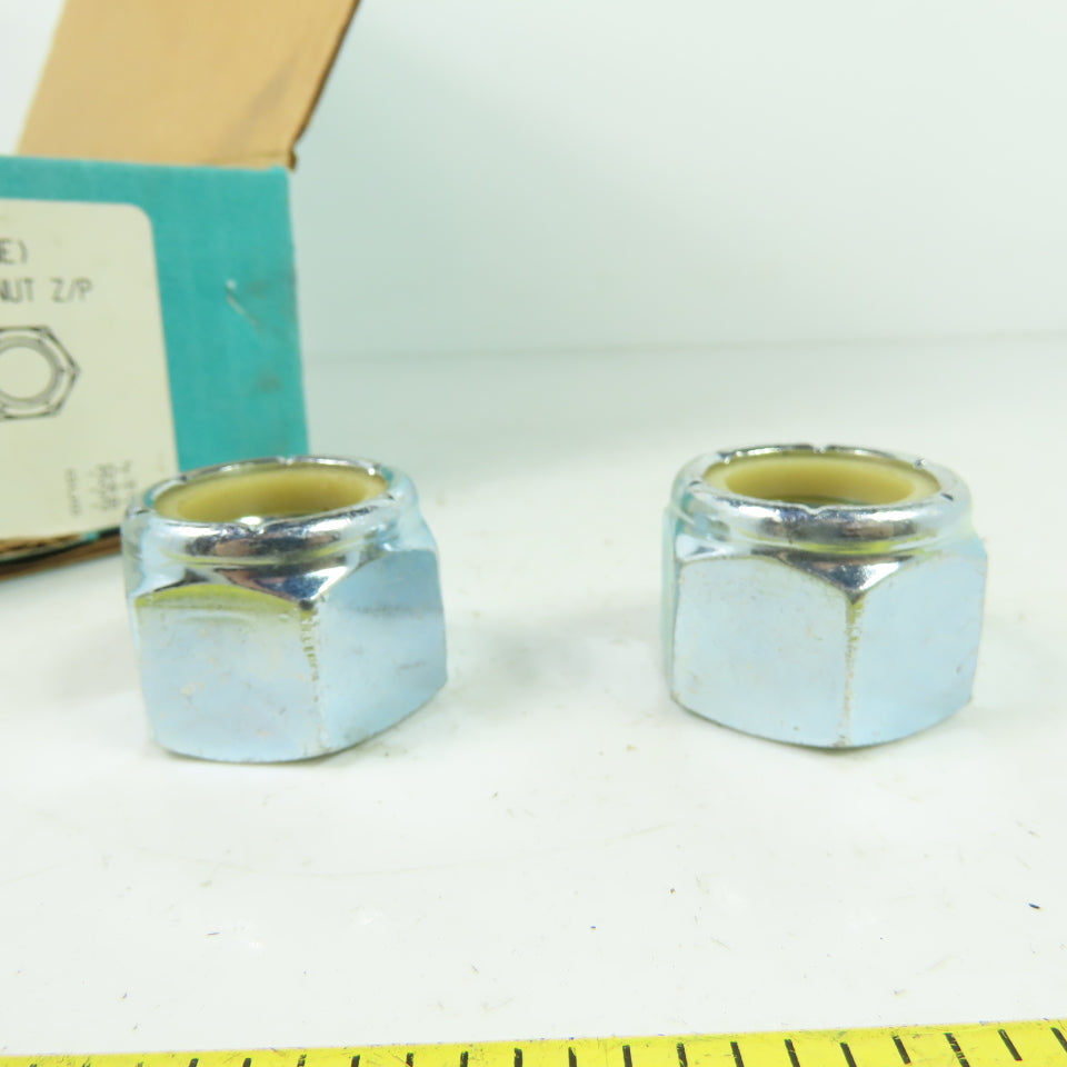 AVU14 Nylon Insert Lock Nut 7/8"-9 Zinc Plated Lot Of 25