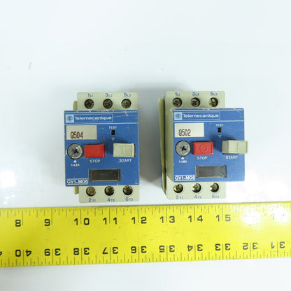 Telemecanique GV1-M06 Motor Starter Protector 1-1.6A 1HP Lot Of 2