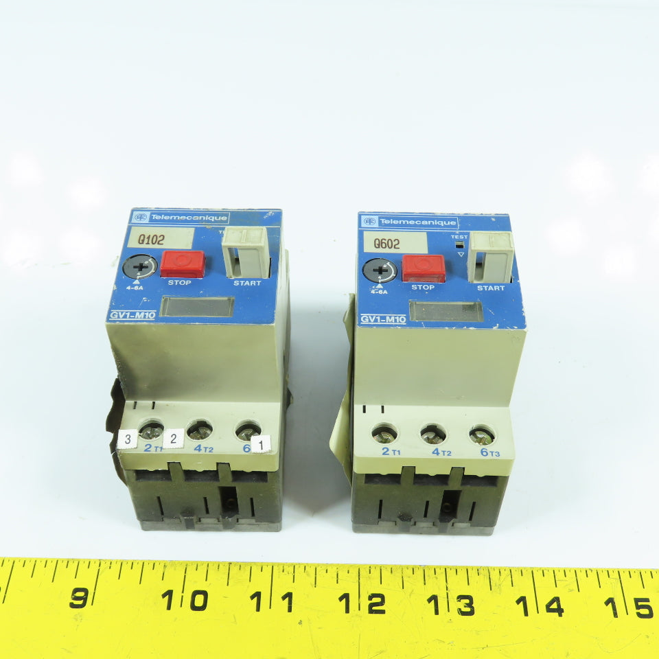Telemecanique GV1-M10 Motor Starter Protector 4-6A 3HP Lot Of 2