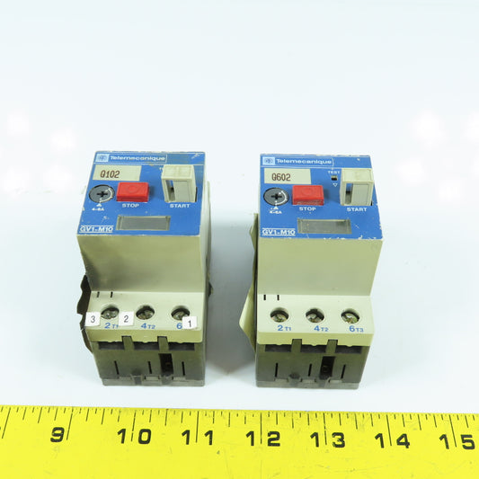 Telemecanique GV1-M10 Motor Starter Protector 4-6A 3HP Lot Of 2