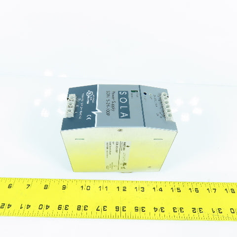 Sola SDN 5-24-100P 24V DC 5A Rail Mount Power Supply 115/230VAC Input 1PH