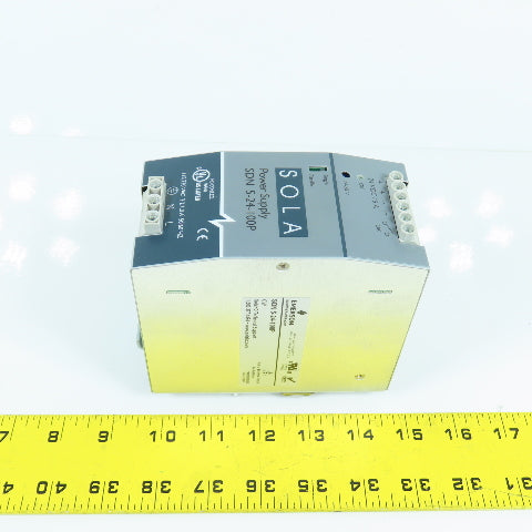 Sola SDN 5-24-100P 24V DC 5A Rail Mount Power Supply 115/230VAC Input 1PH