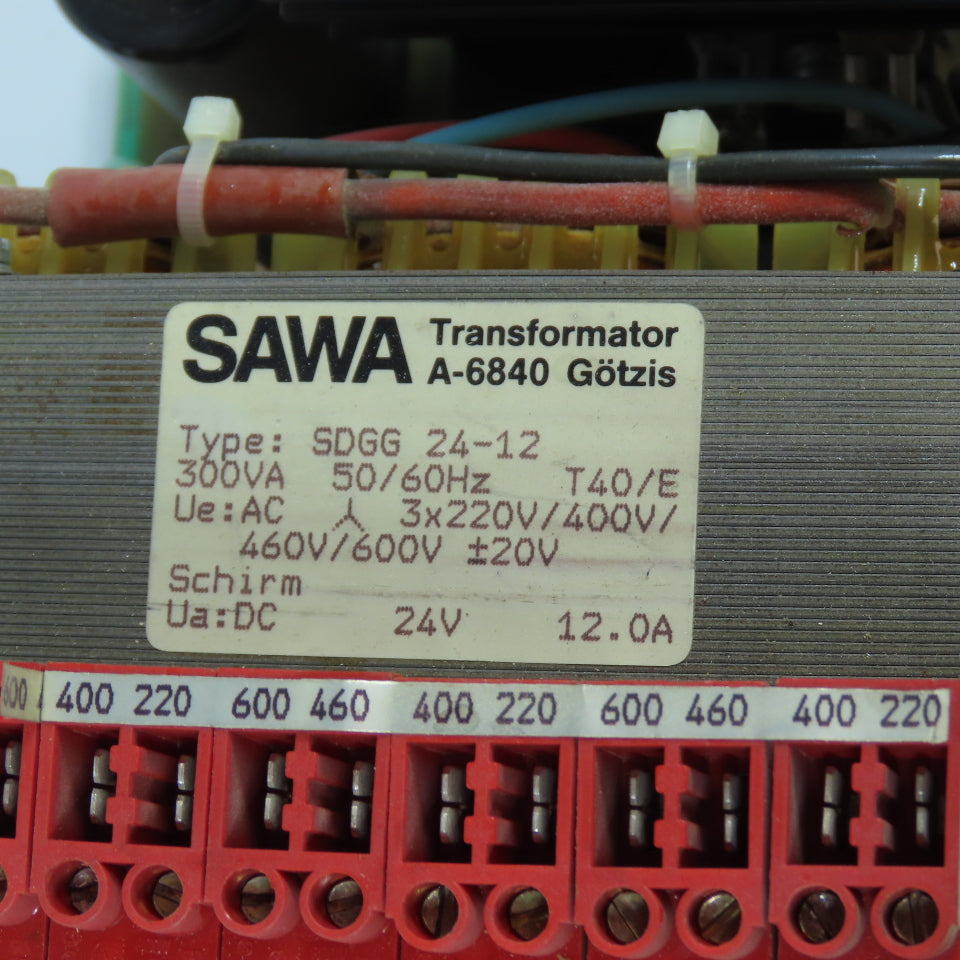 Sawa SDGG 24-12 300VA Transformer Pri 3PH 220/440-460/600 Sec 24V DC 12.0A