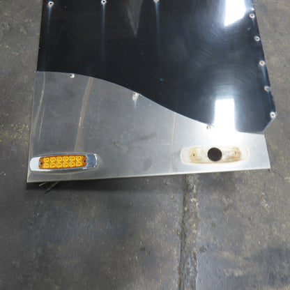 Peterbilt 379 Black Left & Right Side Upper/Lower Cab Extender Wings W/Brackets