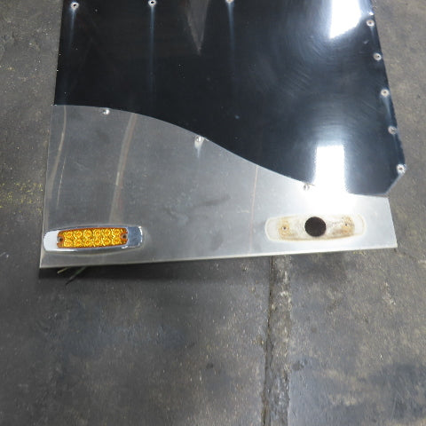 Peterbilt 379 Black Left & Right Side Upper/Lower Cab Extender Wings W/Brackets