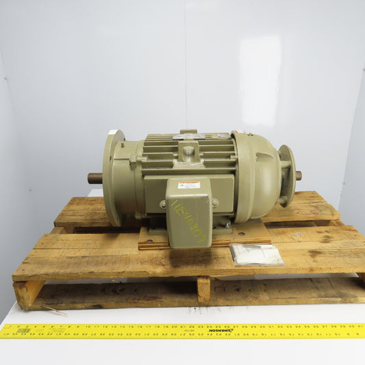 General Electric 5KS254SAB426F2 5HP Extra Severe Duty AC Motor Dual Shaft 460V