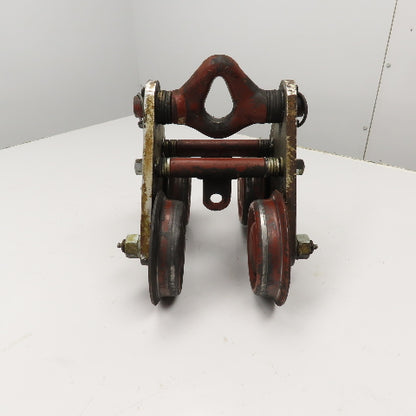 3 Ton Aluminum Frame Push/Pull Manual Hoist Beam Trolley 4" To 5-1/2" Flange
