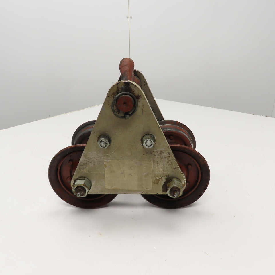 3 Ton Aluminum Frame Push/Pull Manual Hoist Beam Trolley 4" To 5-1/2" Flange